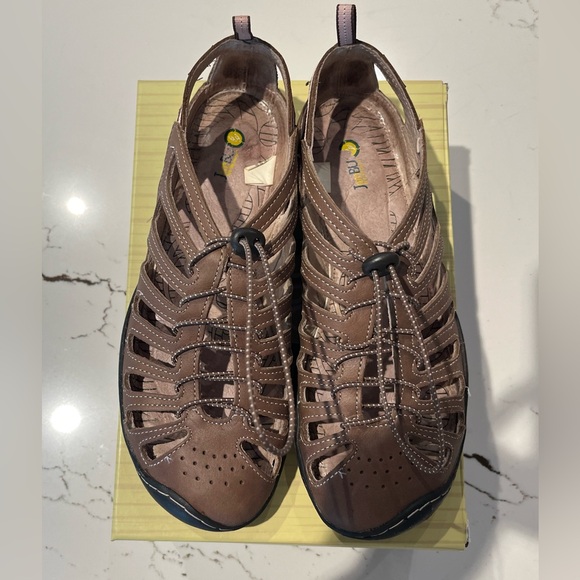 JAMBU SANDALS SHOES BROWN & PINK SIZE 9.5 - Picture 4 of 6